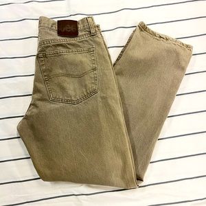 LEE  Regular Fit Tan Jeans 33 x 30
